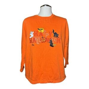 Holiday Editions Vintage Halloween Embroidered Fall Top